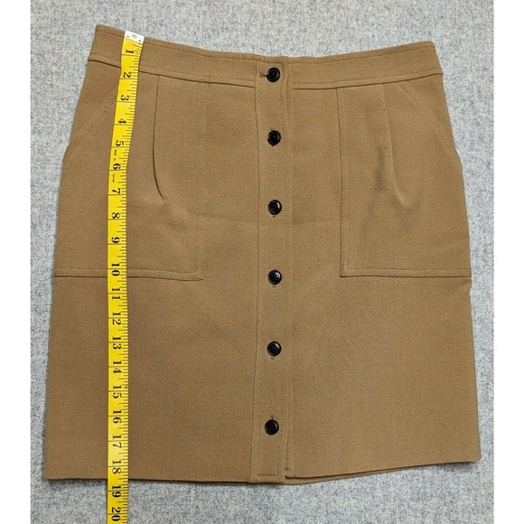 Banana Republic Button Front Skirt Size 2 Heritage Collection Pockets - Picture 3 of 8